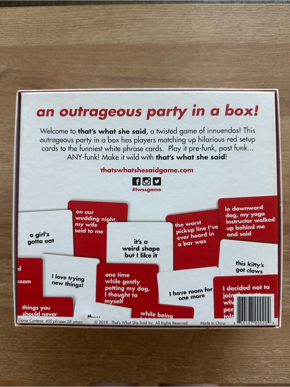 That's What She Said Party Game - The Hilariously Twisted Party Game Adults Only - Picture 3 of 4